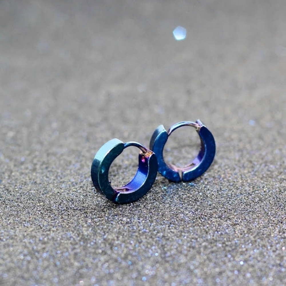 925 Sterling Silver huggies earrings